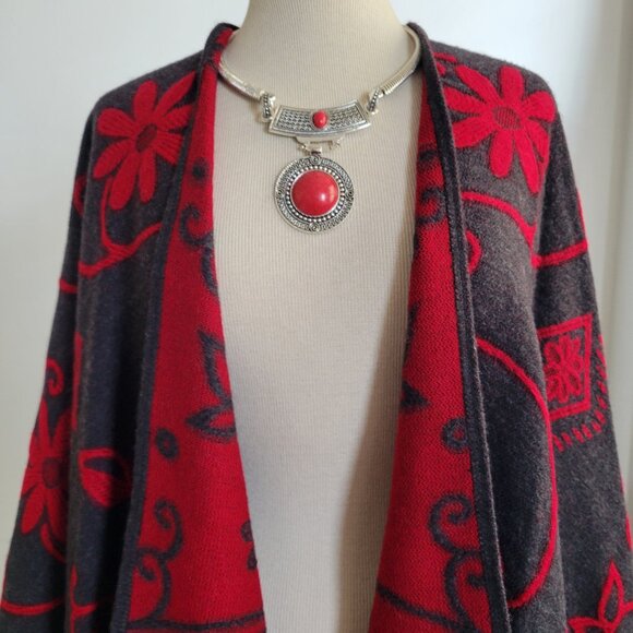 Mixit Jackets & Blazers - Mixit Fringed Women’s Square Poncho / Coat (Desigual) -Size: One size fits most